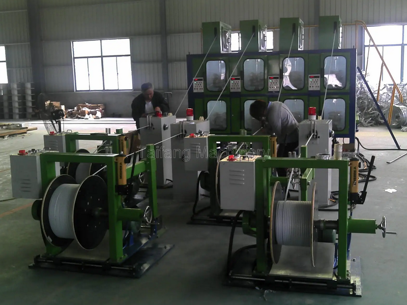 Vertical paper wrapping machine