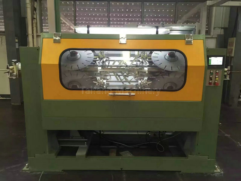 Combination wire paper wrapping machine